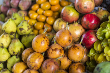 Fresh fruits at a market