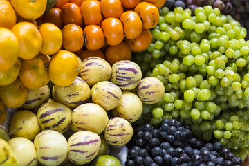 Fresh fruits at a market