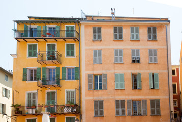 FRANCE. Old town architecture of Nice on French Riviera