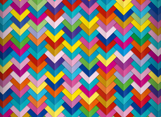 L字型の模様（カラフル）