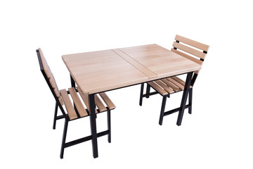 Set of kitchen furniture isolated on white