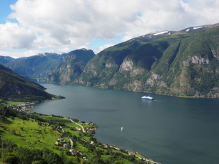 Obraz premium Aurlandsfjord. Norvège