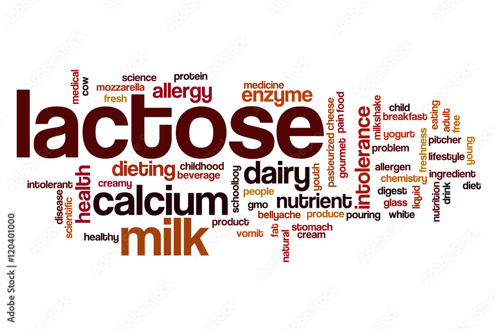 Sticker Lactose word cloud