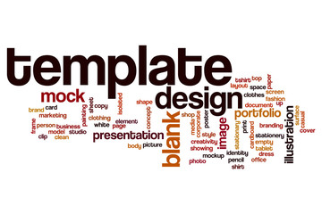Template word cloud