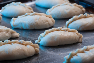 mince pie on baking sheet