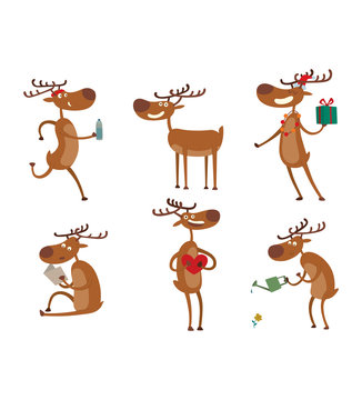 Cartoon Deer Vector Character