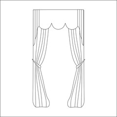 curtains. interior textiles.   interior decoration textiles sket