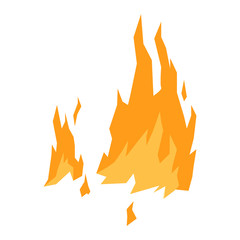 Fire flame vectorisolated