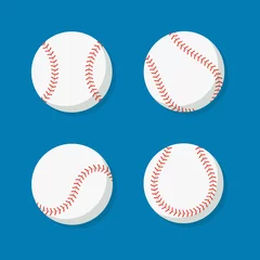 Poster Ballsport Baseball ball vector icon