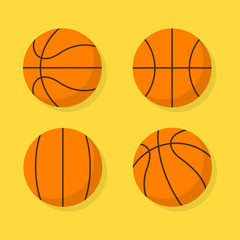 Basketball ball vector icon
