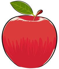 Red Apple illustration