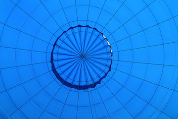 blue air balloon inside