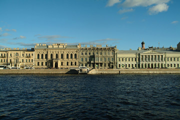 Fototapeta na wymiar The journey through St. Petersburg