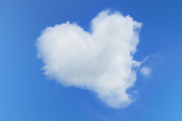 heart cloud blue sky