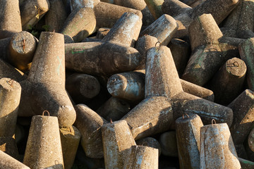 concrete block breakwater