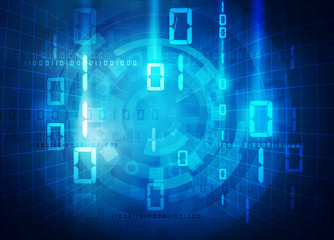 big data blue background