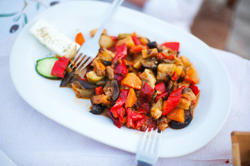 Fried vegetables