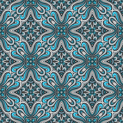 Blue seamless pattern