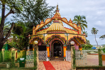 Beautiful hindu temple in Goa, India.