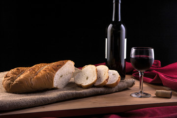 Bread and wine.