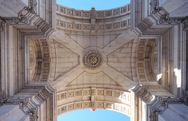 Triumphbogen Arco da Rua Augusta in Lissabon