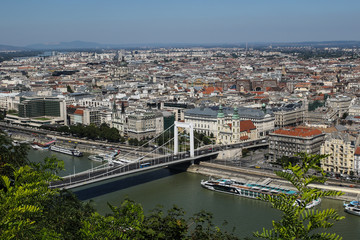 Obraz premium Budapest skyline with the Danube River