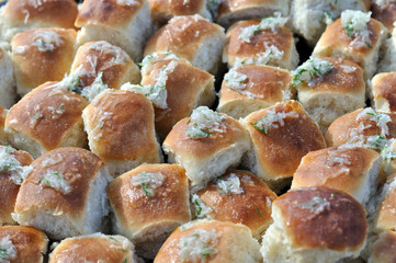 traditional simple ukrainian food - ukrainian pampushki