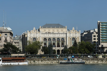 Fototapeta premium Concert Hall on the Danube River embankment, Budapest