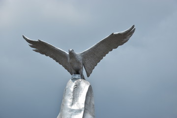 Street sculpture in Astana, capital of Kazakhstan