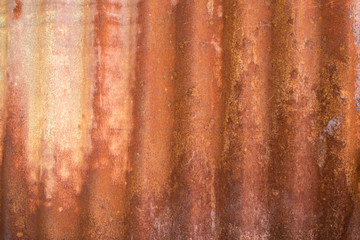 Detail of Rusty Corrugated Iron texture and patterns