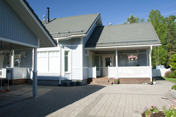 A house with a garden