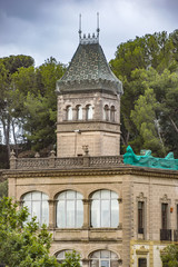 Fototapeta na wymiar Gaudi House Museum in Barcelona
