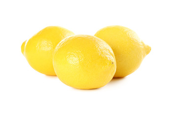 Lemons isolated on a white background