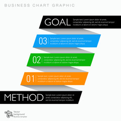 Business chart graphic #Spiral up, 3-Step