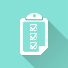 Clipboard - vector icon.