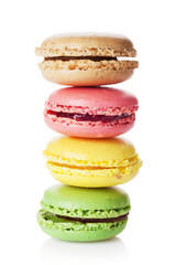 Colorful macaroons. Sweet macarons