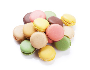 Colorful macaroons. Sweet macarons