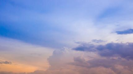 Sunset sky and cloud