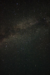 Night sky with many stars and milky way
