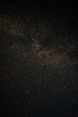 Night sky with many stars and milky way