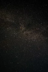 Foto auf Acrylglas Night sky with many stars and milky way © dpetrakov