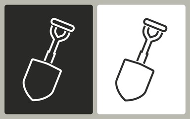 Shovel - vector icon.