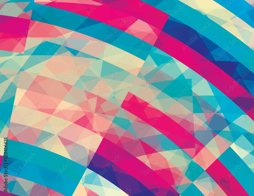 Poster Artistic design background with stripes. Vector graphic pattern. CMYK colors