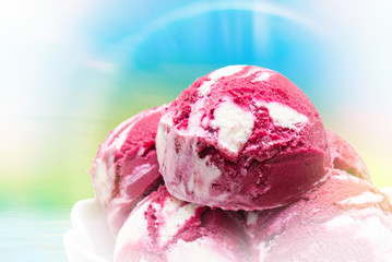 Ice cream close up