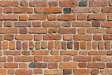 Background of old brick wall pattern texture.