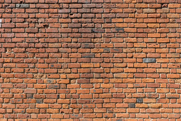 Fototapeta na wymiar Background of old brick wall pattern texture.