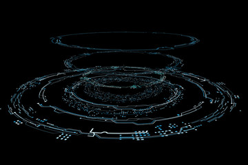 Hologram HUD Futuristic interface