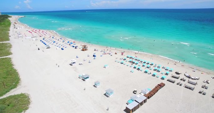 Miami Beach Aerial view. South Beach. Florida. 
