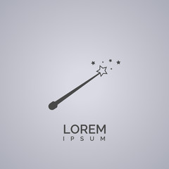 magic stick sign. icon design