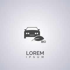 bio car sign. icon design